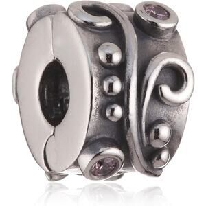 Pandora Tendril Charm in 925 Sterling Silver w/Cubic Zirconia, 790380CZ